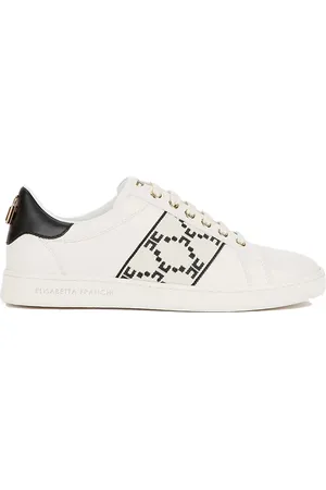 Elisabetta Franchi Dames, Schoenen, Wit, Maat: 36 EU Leer