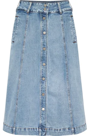 My Essential Wardrobe Dames, Rokken, Blauw, Maat: M Denim