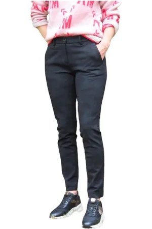 Masons Dames, Broeken, Zwart, Maat: XS Viscose