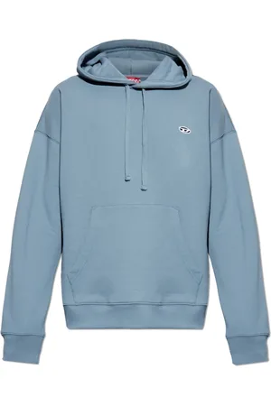 Diesel Heren, Sweatshirts & Hoodies, Blauw, Maat: S Katoen