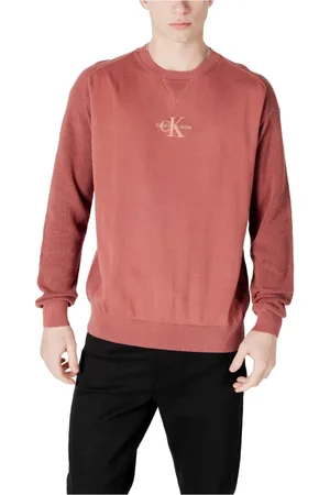 Calvin Klein Heren, Sweatshirts & Hoodies, Rood, Maat: XL Katoen