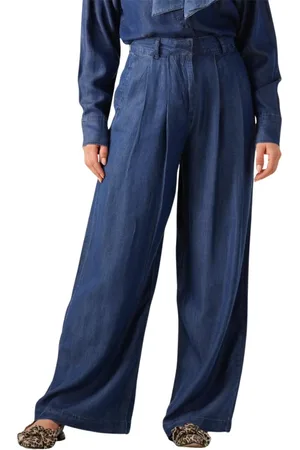 SELECTED Dames, Broeken, Blauw, Maat: M