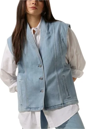 ANOTHER LABEL Dames, Jassen, Blauw, Maat: L Denim