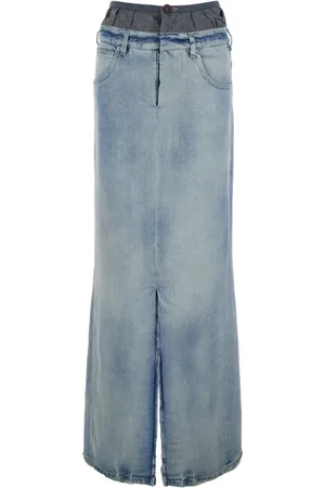 Maison Margiela Dames, Rokken, Blauw, Maat: S Denim