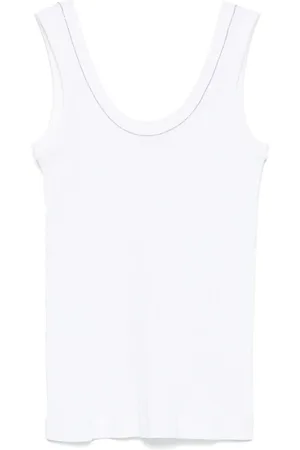 Brunello Cucinelli Dames, Tops, Wit, Maat: L