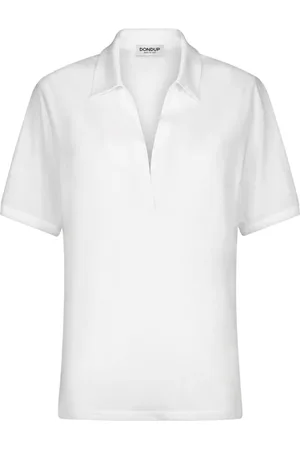 Dondup Dames, Blouses & Shirts, Wit, Maat: L Zijde