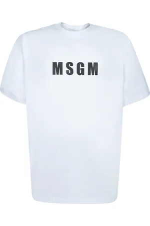 Msgm Heren, Tops, Wit, Maat: XS Katoen