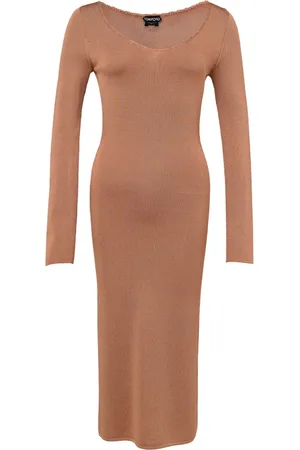 Tom Ford Dames, Jurken, Oranje, Maat: XS Viscose
