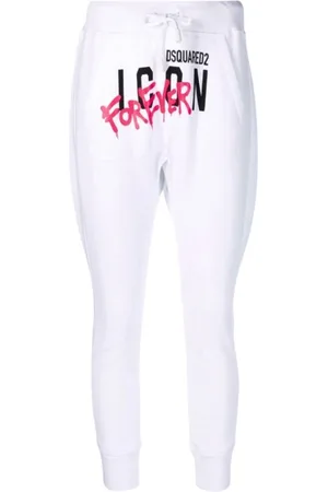 Dsquared2 Dames, Broeken, Wit, Maat: S Katoen