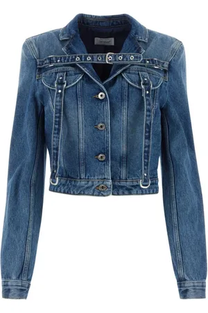 OFF-WHITE Dames, Jassen, Blauw, Maat: XS Denim