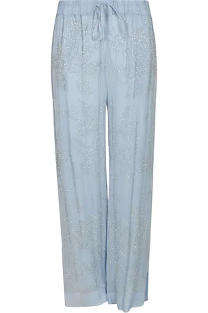 P.A.R.O.S.H. Dames, Broeken, Blauw, Maat: L