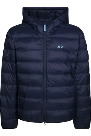 sun68 Heren, Jassen, Blauw, Maat: M Leer