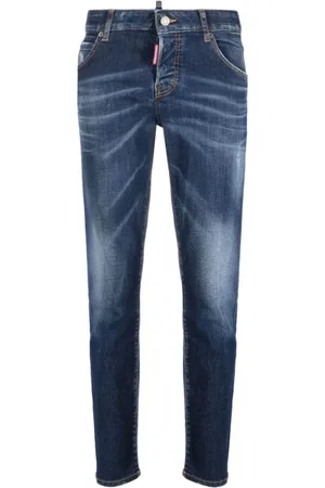 Dsquared2 Dames, Jeans, Blauw, Maat: S Katoen