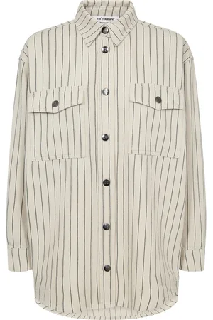 Co`Couture Dames, Blouses & Shirts, Wit, Maat: L Katoen