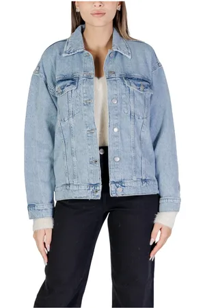 VERO MODA Dames, Jassen, Blauw, Maat: L Denim