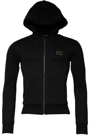 Dolce & Gabbana Heren, Sweatshirts & Hoodies, Zwart, Maat: XS Katoen