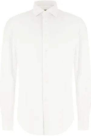 corneliani Heren, Overhemden, Wit, Maat: 4XL Polyamide