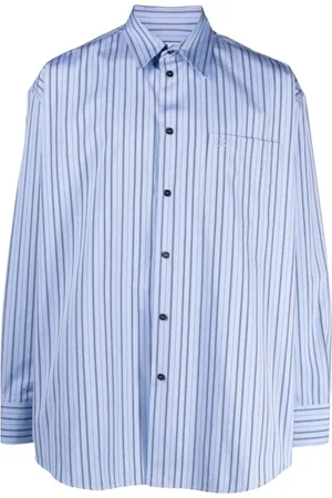 OFF-WHITE Heren, Overhemden, Blauw, Maat: M Katoen