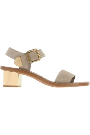 Chloé Dames, Schoenen, Grijs, Maat: 40 EU Leer