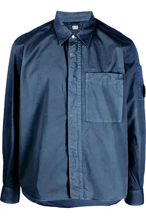 C.P. Company Heren, Overhemden, Blauw, Maat: M Katoen