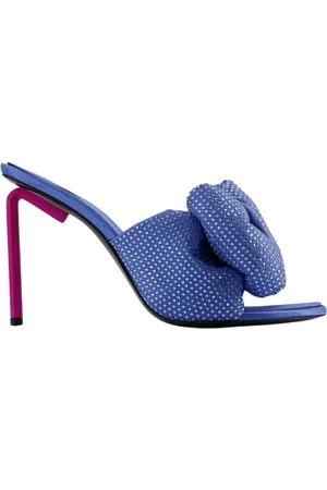 OFF-WHITE Dames, Schoenen, Blauw, Maat: 39 EU Katoen