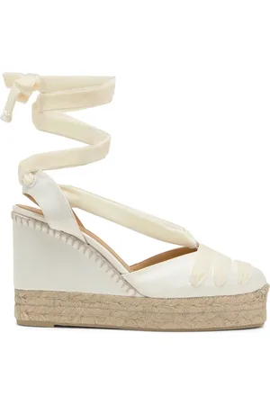 Castaner Dames, Schoenen, Wit, Maat: 41 EU Satijn
