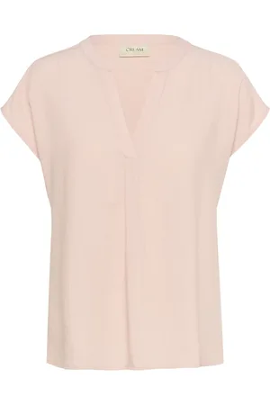 Cream Dames, Blouses & Shirts, Roze, Maat: S Katoen