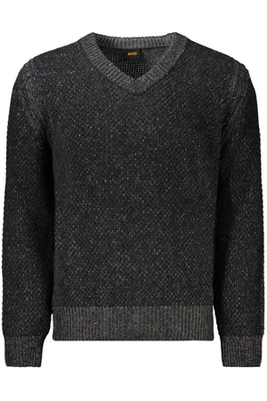 HUGO BOSS Heren, Truien, Zwart, Maat: M Wol