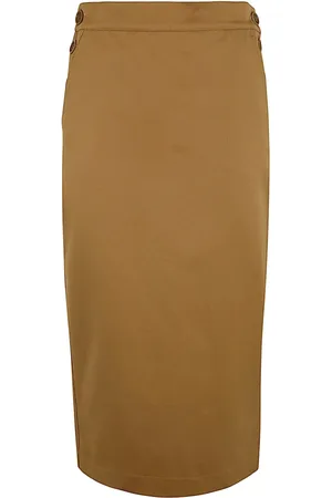 Max Mara Dames, Rokken, Bruin, Maat: S Katoen