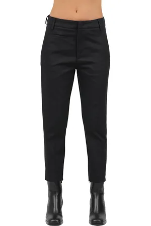 Dondup Dames, Broeken, Zwart, Maat: XS Gabardine