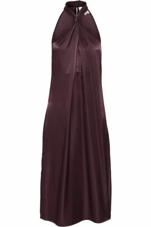 My Essential Wardrobe Dames, Jurken, Bruin, Maat: L Viscose