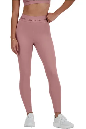 New Balance Dames, Broeken, Roze, Maat: M Spandex