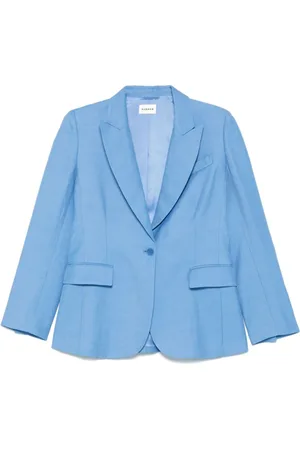P.A.R.O.S.H. Dames, Jassen, Blauw, Maat: XS Linnen