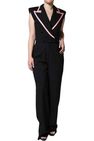 Dolce & Gabbana Dames, Jumpsuits & Playsuits, Zwart, Maat: M Wol