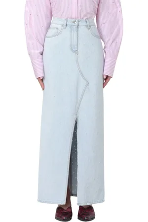 Msgm Dames, Rokken, Blauw, Maat: XS Denim