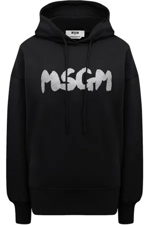 Msgm Dames, Sweatshirts & Hoodies, Zwart, Maat: L Katoen