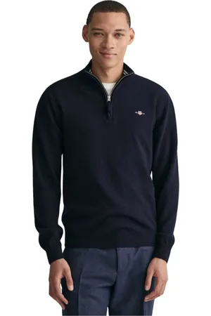 GANT Heren, Truien, Blauw, Maat: L Wol