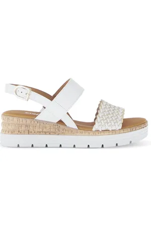 Gabor Dames, Schoenen, Wit, Maat: 37 1/2 EU Leer