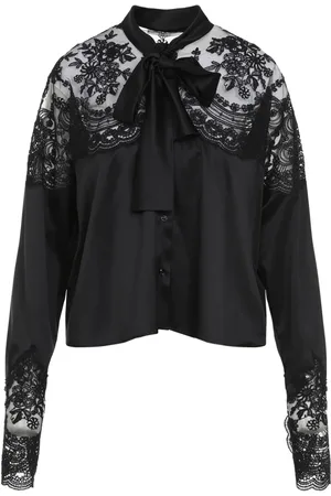 ERMANNO SCERVINO Dames, Blouses & Shirts, Zwart, Maat: XS Zijde