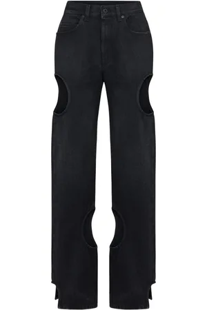 OFF-WHITE Dames, Jeans, Zwart, Maat: W25 Katoen