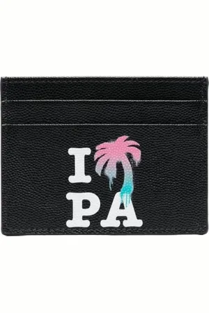 Palm Angels Heren, Accessoires, Zwart, Maat: ONE Size Leer