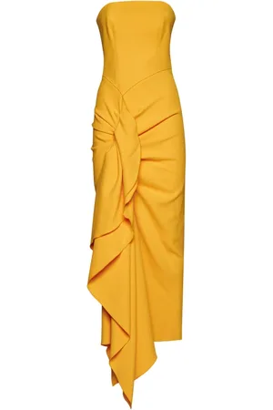 Solace Dames, Jurken, Oranje, Maat: 2XS Poliester