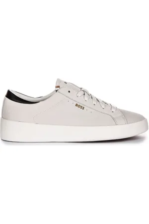 HUGO BOSS Heren, Schoenen, Wit, Maat: 43 EU Leer