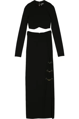 Elisabetta Franchi Dames, Jurken, Zwart, Maat: L Viscose