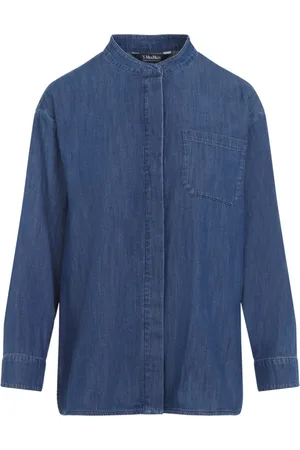 Max Mara Dames, Blouses & Shirts, Blauw, Maat: M Denim