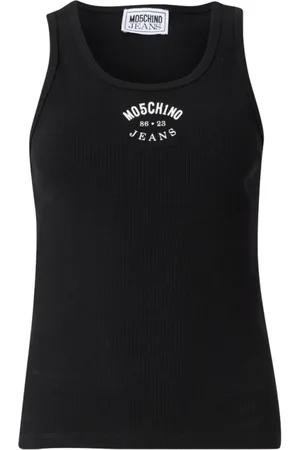 Moschino Dames, Tops, Zwart, Maat: XS Katoen