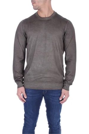 FAY Heren, Sweatshirts & Hoodies, Groen, Maat: 2XL Wol
