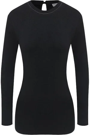 Brunello Cucinelli Dames, Tops, Grijs, Maat: L Katoen