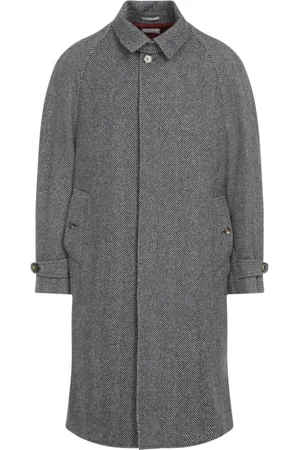 Brunello Cucinelli Heren, Mantels, Grijs, Maat: L Wol