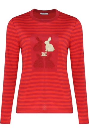 Max Mara Dames, Tops, Rood, Maat: L Katoen